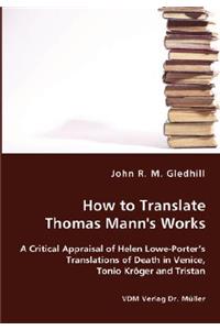 How to Translate Thomas Mann's Works