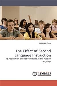 Effect of Second Language Instruction