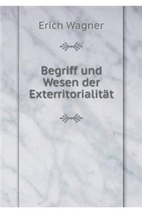 Begriff und Wesen der Exterritorialität