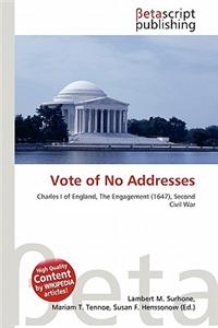 Vote of No Addresses