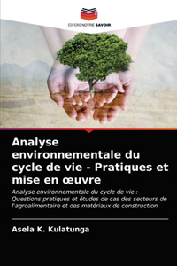 Analyse environnementale du cycle de vie - Pratiques et mise en oeuvre