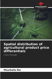 Spatial distribution of agricultural product price differentials