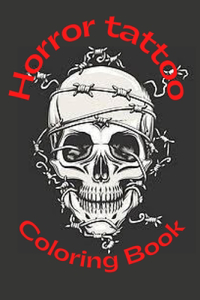 Horror Tattoo Coloring Book