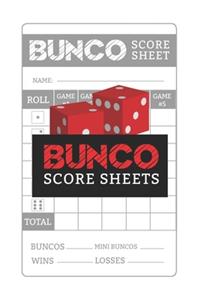 Bunco Score Sheets