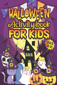 Halloween Activity Book For Kids Ages 8-12