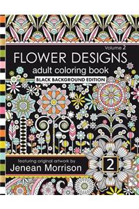 Flower Designs Adult Coloring Book