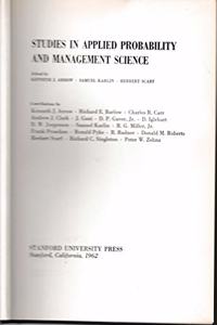 Studies in Applied Probability & Management Science