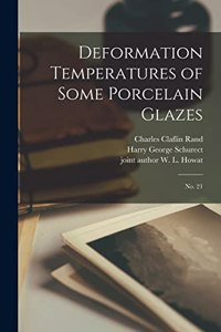 Deformation Temperatures of Some Porcelain Glazes