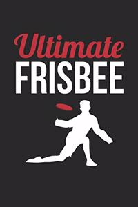 Ultimate Frisbee Notebook - Vintage Ultimate Frisbee Retro Frisbee Player Gift - Ultimate Frisbee Journal