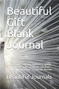 Beautiful Gift Blank Journal