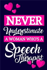 Never Underestimate A Woman Who's A Speech Therapist