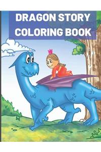 Dragon Story Coloring Book