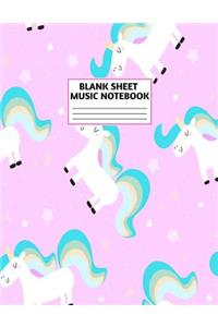 Blank Sheet Music Notebook