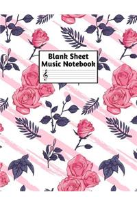 Blank Sheet Music Notebook