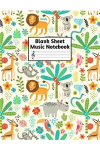 Blank Sheet Music Notebook
