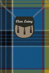 Clan Laing Tartan Journal/Notebook