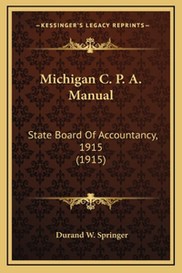 Michigan C. P. A. Manual