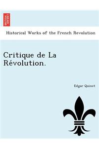 Critique de La Révolution.