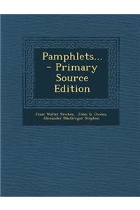 Pamphlets...
