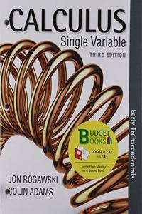 Loose-Leaf Version for Calculus Early Transcendentals Single Variable 3e & Single Term Webassign with E-Book for Calculus Early Transcendentals 3e