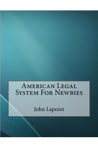 American Legal System For Newbies