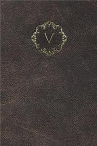 Monogram "v" Meeting Notebook