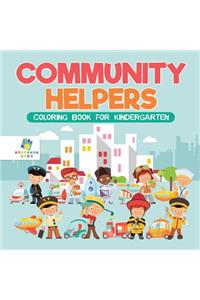 Community Helpers Coloring Book for Kindergarten