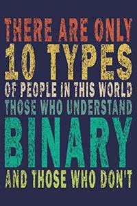 There Are Only 10 Types Of People In This World Those Who Understand Binary And Those Who Don't