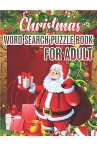 Christmas Word Search Puzzle book For Adult