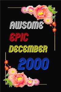 Awsome Since 2000 Notebook Birthday Gift
