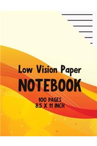 Low Vision Paper Notebook