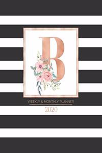 Weekly & Monthly Planner 2020 B