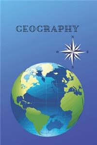 Notebook with squared paper 240 pages, 6x9 School Notebook, bilateral, two-sided, Geography, Biology