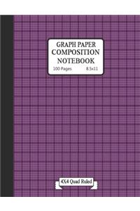 Graph paper composition notebook
