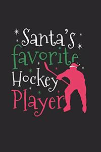 Christmas Santa's Hockey player Notebook