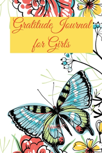 Gratitude Journal for Girls 170 pages 6x9-Inches