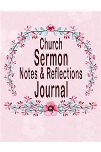 Church Sermon Notes & Reflections Journal