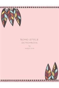 Boho style shetchbook