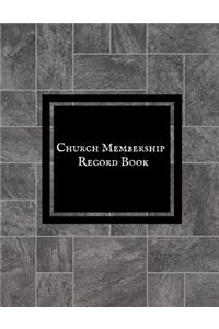 Church Membership Record Book
