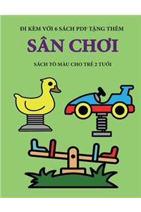 Sách tô màu cho trẻ 2 tuổi (Sân chơi)