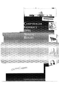 Comptroller General's Annual Report 1994