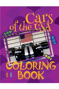 ✌ Cars of the USA ✎ Car Coloring Book for Boys ✎ Coloring Book Kindergarten ✍ (Coloring Book Mini) 2017 Coloring Book