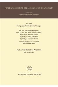 Rutherford-Rückstreu-Analysen Mit Protonen