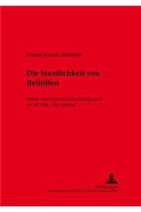 Die Staatlichkeit Von Beihilfen