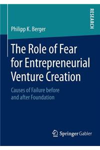 Role of Fear for Entrepreneurial Venture Creation