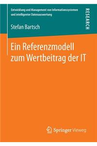 Referenzmodell Zum Wertbeitrag Der It