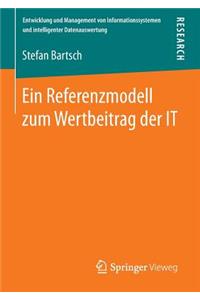 Referenzmodell Zum Wertbeitrag Der It