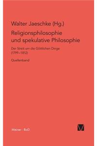 Religionsphilosophie und spekulative Theologie / Religionsphilosophie und spekulative Theologie