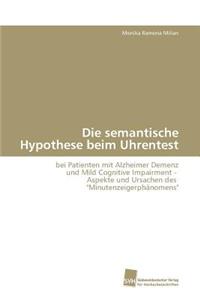 semantische Hypothese beim Uhrentest