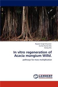 In vitro regeneration of Acacia mangium Willd.